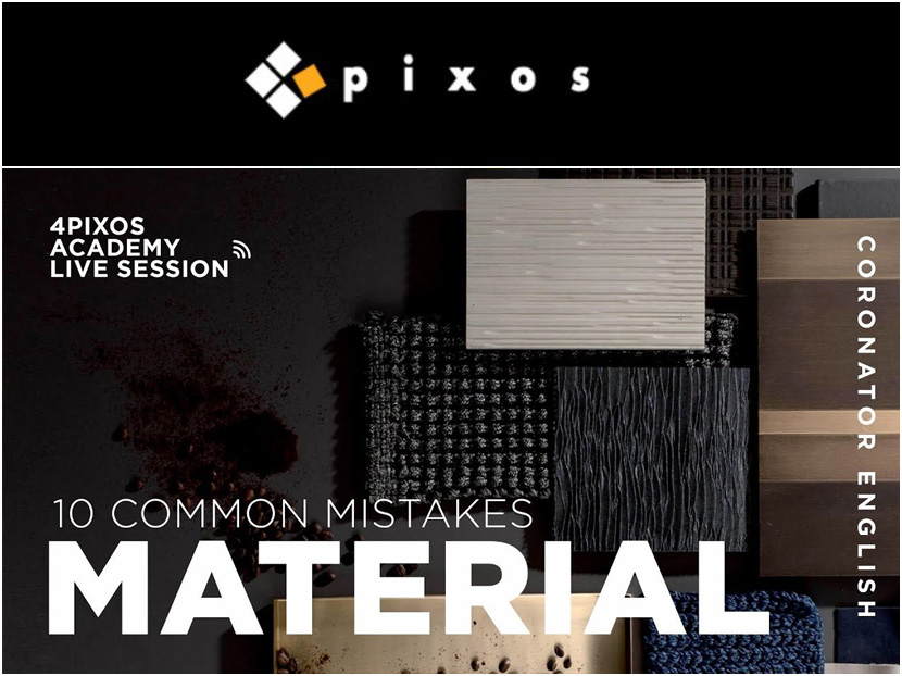 4pixos Academy - 10 common material mistakes in Archviz